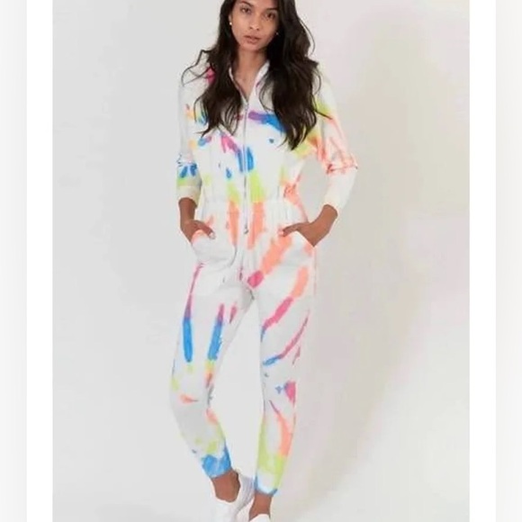 Lezat Pants - LEZAT restore tie dye jumpsuit NWT